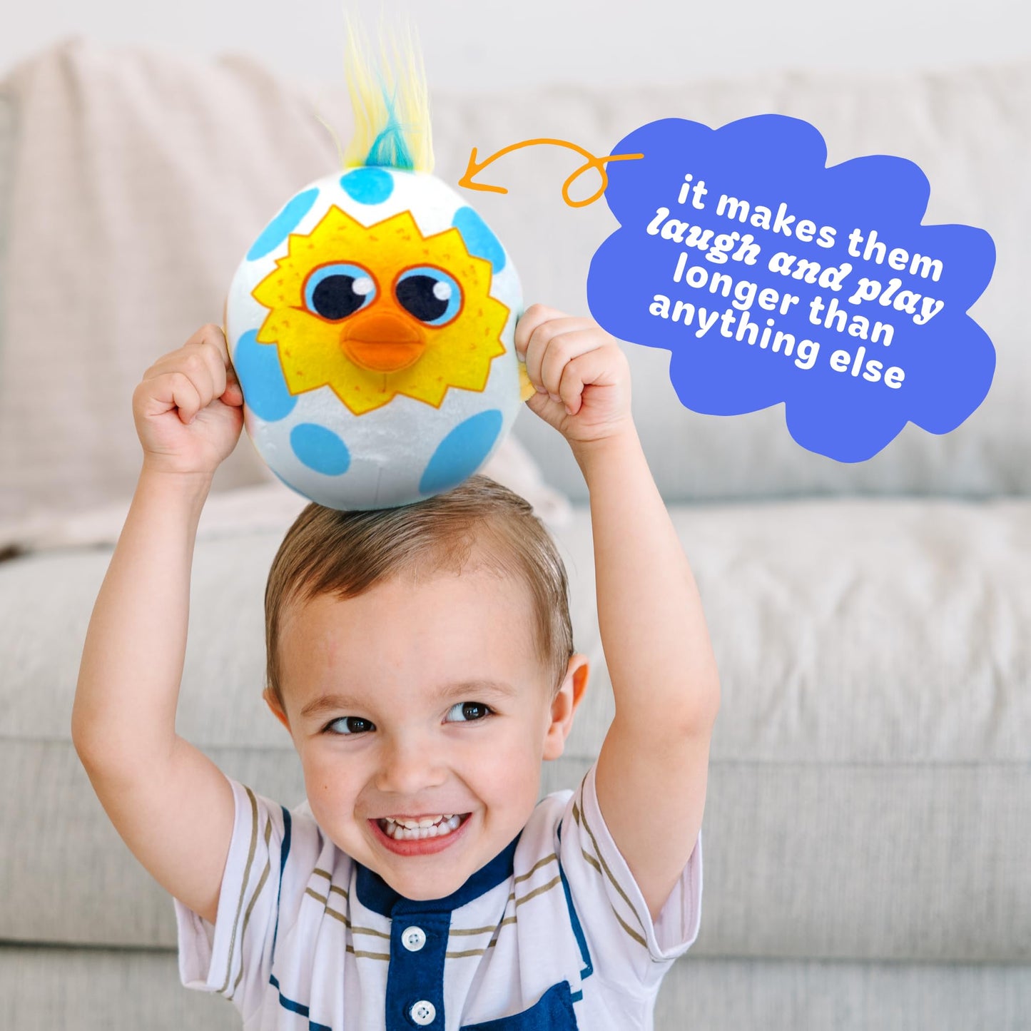 Move2Play, Egg Toss, Hilariously Wild And Fun Active Play Game | Easter Basket Stuffer | Easter Gift For Kids & Toddlers | Boys & Girls Ages 3, 4-8+ | Indoor/Outdoor Toy
