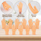 30 Pcs Tiny Finger Hands Mini Fingers Funny Hand Puppets, Miniature Small Hands For Finger Puppets Show, Gag Performance, Cute L