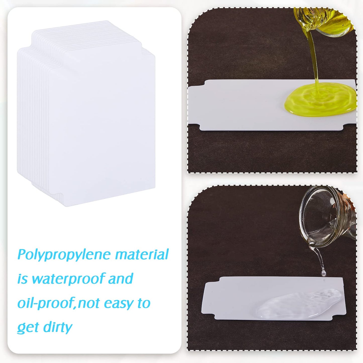 Suilung White Trading Card Plastic Divider Cards Sorting Tray Playing Separator Organizer Pages For Games Sports Supplies, 69 X