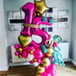 Hot Pink 25 Balloon Numbers,40 Inch 25 Or 52 Birthday Balloon Foil Mylar Number 25 Balloon Large Dark Pink Number Balloons For Birthday Party Anniversary Festival Decorations
