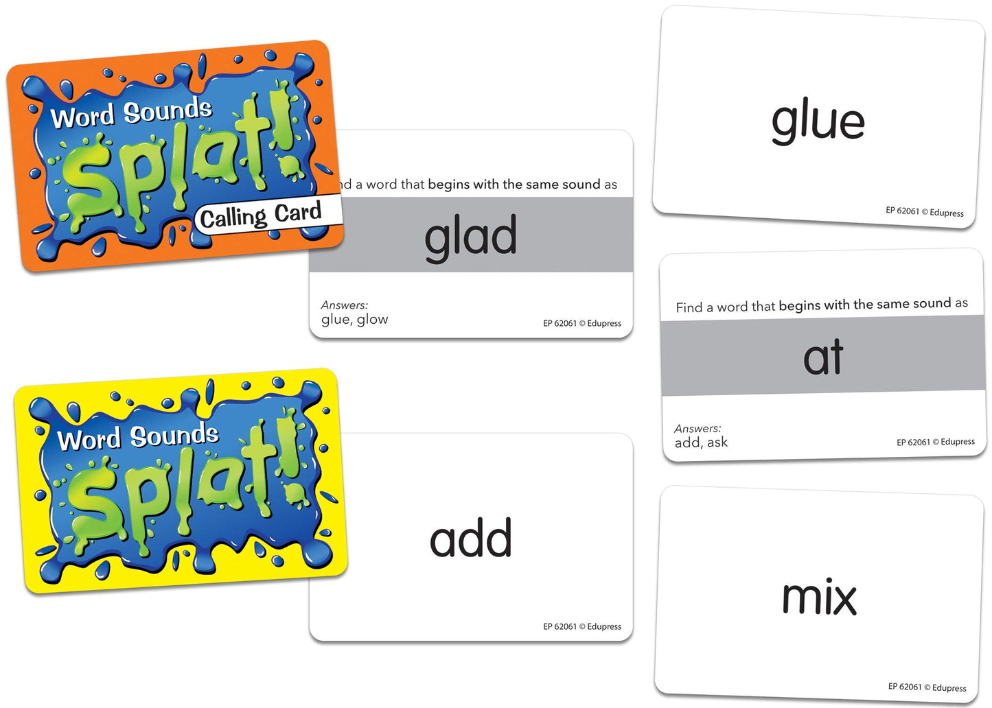 Beginning And Ending Sounds Splat Game Grades K-2 (Ep62061)