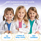 RioRand Doctor Costume for Kids With Stethoscope Lab Coat Career Day Costume Halloween Dress Up For Boys Girls 3-11