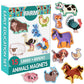 Magdum Farm Animal Magnets -Real Large Fridge Magnets For Toddlers- Magnetic Educational Toys Baby 3 Year Old Baby Learning Magnets For Kids- Speech Development Toys - Kid Magnets For Magnetic Theatre