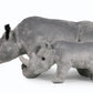 Ice King Bear Mom And Baby Stuffed Animals Set Zoo Wild Animals (Rhino)