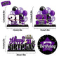 Lingteer Happy 31St Birthday Purple Acrylic Table Topper Centerpieces Set - Cheers To 31 Years Old Birthday 31St Bday Party Gift Decorations.