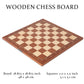 A&A 18.875'' Professional Wooden Tournament Chess Board/Mahogany & Maple Inlaid /2.0'' Squares W/Notation
