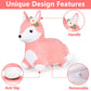 Iplay, Ilearn Bouncy Pals Hopping Fox Horse, Toddler Girl Inflatable Bouncing Animal Hopper Toy, Outdoor Indoor Plush Ride On Bouncer, Baby Birthday Gift 18 Month 2 3 4 Year Old Kid - Fox