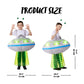 Spooktacular Creations Kids Inflatable Costumes  Light-Up Spaceship Halloween Inflatable Costume with Long Tentacles Headband  Blow-up Costumes for Halloween Cosplay Party  Themed Party