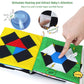 beiens High Contrast Black and White Baby Book - Crinkle Sensory Toy for Infants 0-12 Months - Medium Size, Paper Material