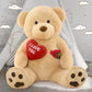 Maogolan Giant Teddy Bear 5 Feet Tall- I Love You Red Heart Big Brown Teddy Bear Stuffed Animal - Huge Valentines Teddy Bear For Girlfriend,Boyfriend,Wife,Lover - Anniversary, Birthday
