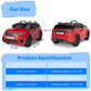 Jojoka Ride On Cars For Kid 4-8, 12V Licensed Land Rover Ride Electric Car For Kids With Parent Remote Control, Mp3 Player, Rock