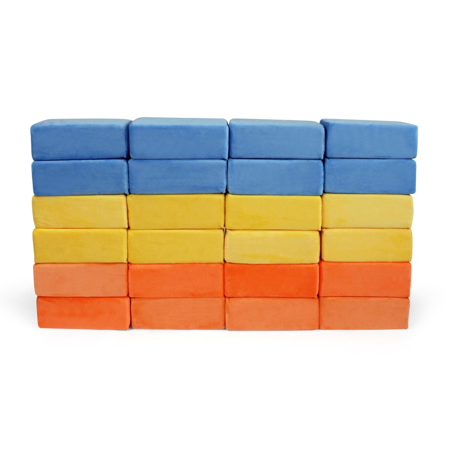 Plush Blocks - The Original Premium Plush Building Block For Kids - Certified Safe Foam Blocks In Luxuriously Soft Fabric Covers