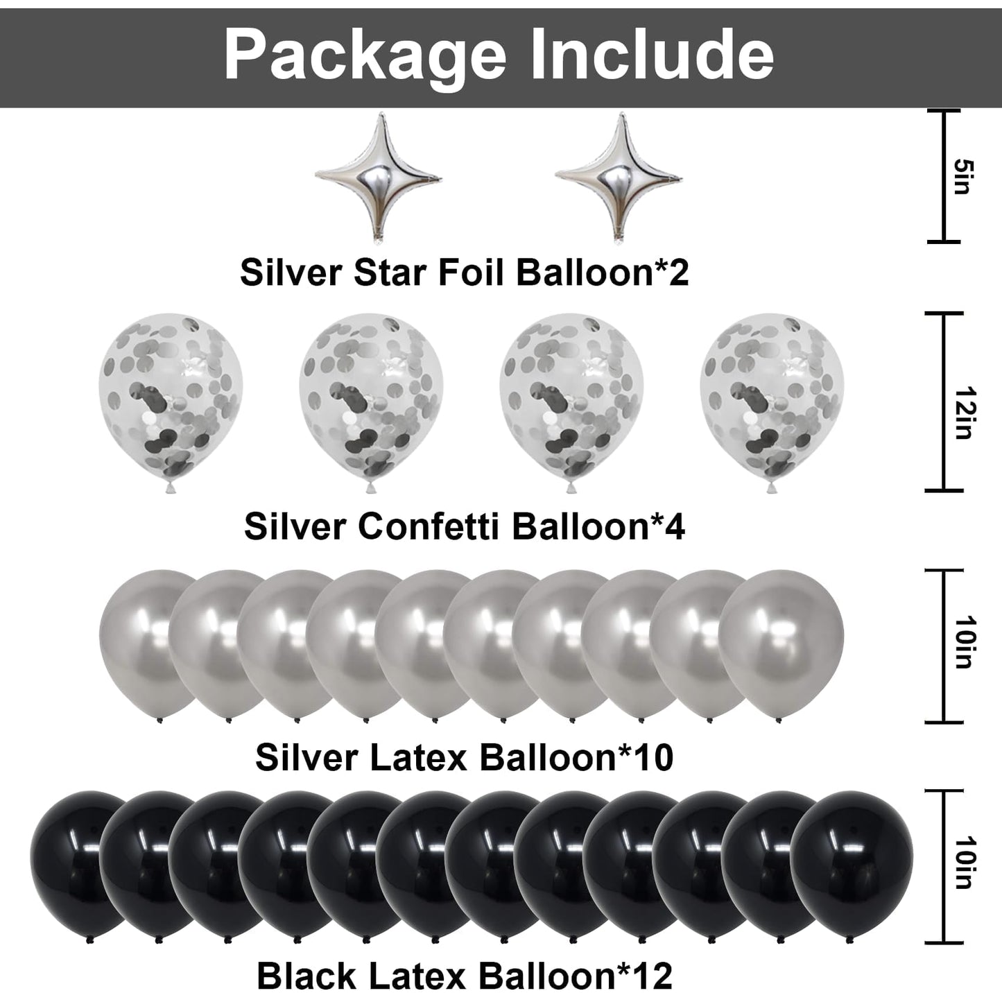 Naninuneno 13Th Black Silver Birthday Party Decorations For Boys Girls, Happy 13 Birthday Party Supplies With Black Happy Birthd