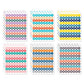 Monolike Retro Candy Number Stickers Set - 6 Design Stickers, 18 Sheets In Total