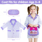 GINMIC Doctor Kit for Toddlers 3-5, 22 Pieces Pretend Play Doctor Set with Halloween Role Play Doctor Costume and Carry Case for