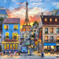 CASTORLAND 500 Piece Jigsaw Puzzle  Streets of Paris  France  Eiffel Tower  European Puzzle  mature-themed Puzzles  Castorland B-52684