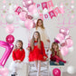 Sweet 7Th Birthday Decorations For Girls, Pink And White 7 Happy Birthday Balloons,7Th Birthday Party Supplies For Daughter Her