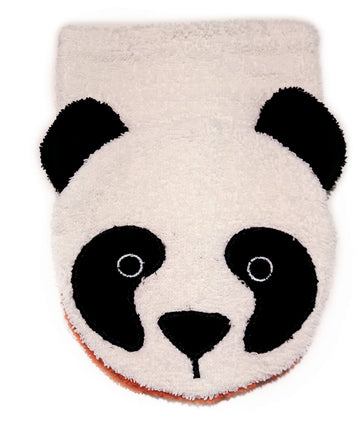Furnis Organic Cotton, Washcloth Mitt Panda Bear Puppet, Large