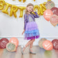 52 Pcs Brown Birthday Balloons With Birthday Party Pattern Children'S Birthday Balloons Decoration Suitable For Girls Boy Birthd