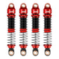 INJORA 53mm 6g Each Shocks- Absorber Oil Threaded Damper for TRX4M TRX4MT 1/18 RC Crawler Upgrade(Red)