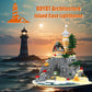 BDYDT Micro Building Blocks - Island Cave Lighthouse Set (5686 PCS) - 1:48 Scale - Creative Plastic Model for Kids & Adults