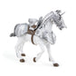 Papo Medieval Fantasy Horse in Armour Figurine, Collectible Toy for Children, Multicolor, Model 39799, Suitable for Ages 3 and Up