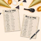 Qupt 70Th Birthday Party Games, Music Of 1955 Trivia, Pack Of 30 Cards For Adults, Ages 216+