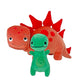 MerryMakers Tiny T. Rex and Pointy Plush Pair: 12.5
