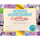 Hayes Science Achievement Certificate, 8.5'' X 11'', Pack Of 30