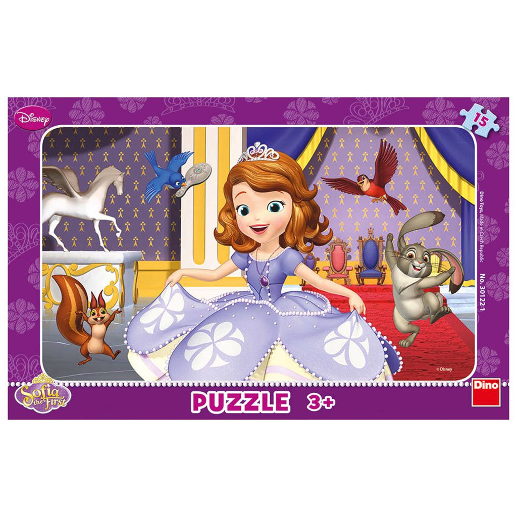 Dinotoys 301221 Sofia the First Motif Desk Jigsaws Puzzle with Frame