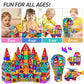 Temi Magnet Tiles, Magnet Building Toy, Magnets Building Set, Learning And Education Toys Christmas Toy Gifts For Ages 3 4 5 6 7 8+ Year Old Toddler Kids Boys And Girls (Magnet Tiles-150Pcs)
