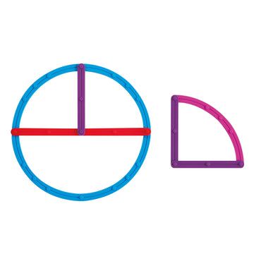 Edxeducation Geostix Deluxe Set - Learn Geometry With 100 Flexible Construction Sticks - Includes 2 Protractors And Activity Cards - Manipulative For Math, Art And Fine Motor Skills