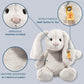 Steiff Hoppie Rabbit Toy Figure  enhanced Stuffed Animal (Light Grey  11)  Soft & Cuddly Plush for Kids  Boys & Girls