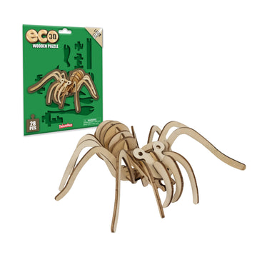 Eco 3D Wooden Puzzle - Tarantula From Deluxebase. Sustainable Wood Animal Puzzle Craft Set. Model Building Kit For Educational T