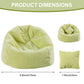 Doll Car Seat Compatible with Labubu  Handmade Bean Bag Chair for 15-17cm Doll  Anti-Slip Bottom  Cute Doll Accessories for Display  Fans&Collectors Gifts  Durable Corduroy Fabric (Light Green)
