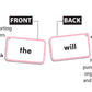 BEGINNING WORDS LEVEL A FLASH CARDS