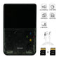 Retrotech R36S Handheld Video Game Console - 15000 Built-in Games, Black Transparent, Plastic Design