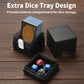 Sooez Heavy Duty MTG Deck Card Box with Dice Storage, Black ABS Plastic, 100+ Deck Holder for Commander/YuGiOh/TCG