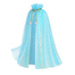 Sabbenia Princess Elsa Cape Set For Little Girl Dress Up,11Pcs Princess Cape Cosplay Christmas Halloween Birthday Gift 3-8Y(Blue
