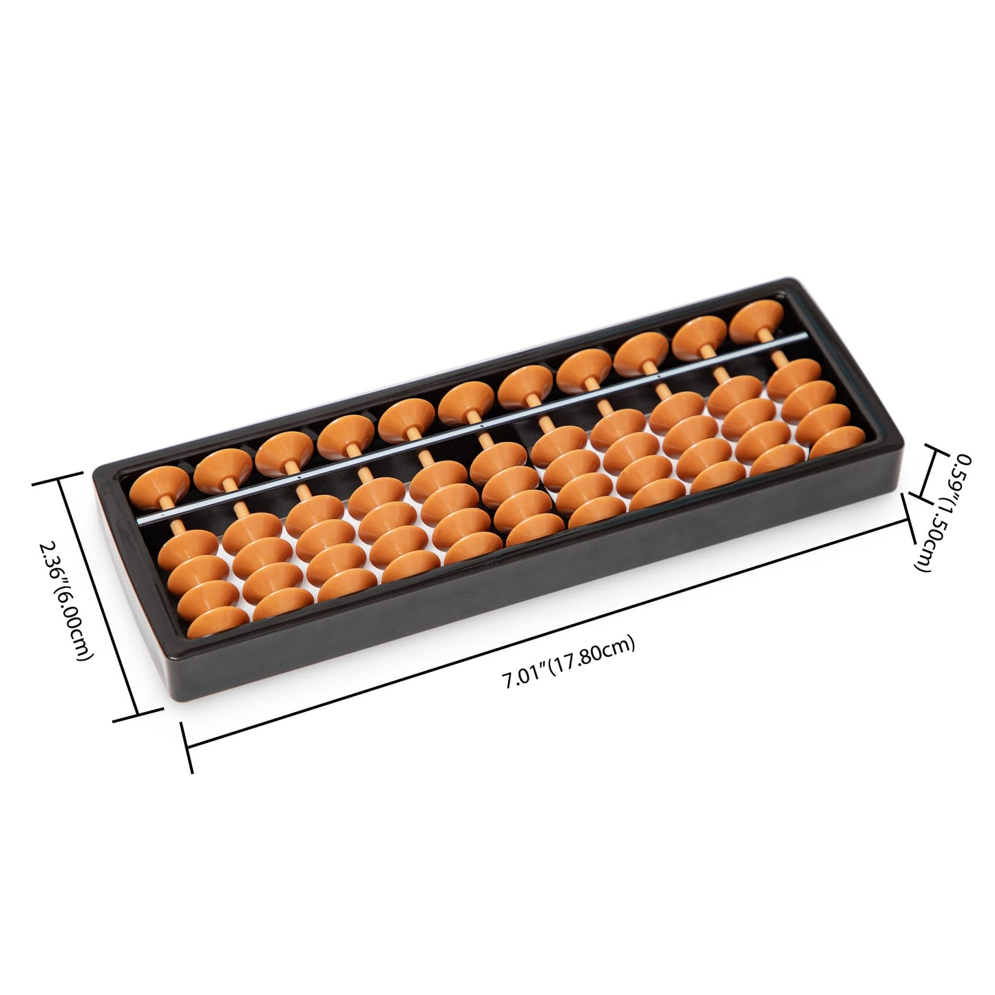 Digital Standard Abacus-17.8 Cm-Professional 11-Column Soroban Calculator (Functional And Educational Tool)
