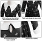 Lzh Kid Black Halloween Costume Dress For Girl, Little Kid Cosplay Princess Halloween Outfit With Wig Bag Earrings Socks