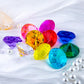Niceup 56pcs Heart and Diamond Diving Gems 1.57in Princess Party Decoration Favors Crystal Acrylic Heart Shape Gemstones for Summer Swimming Training Pool Toys (26pcs Diamond + 30pcs Heart)
