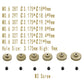 M0.6 Pinion Gear Set 3.175Mm 28T 29T 30T 31T 32T 33T 6Pcs 7075 Aluminum Alloy Metal Pinion Motor Gear For 1/10 Rc Car Brushed Br