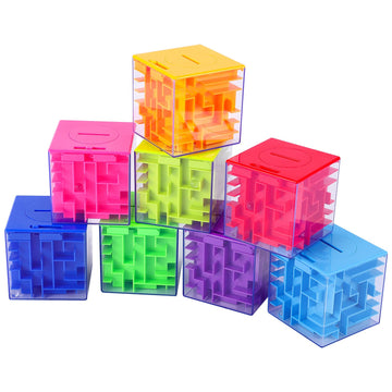 8Pack Money Maze Puzzle Box, Twister.Ck Unique Money Gift Holder Box, Fun Maze Puzzle Games For Kids And Adult Birthday