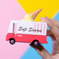 Candylab Toys CANDYCAR Wooden Food Truck Collection - Ice Cream Van  enhanced Handcrafted Beech Wood Toy Car