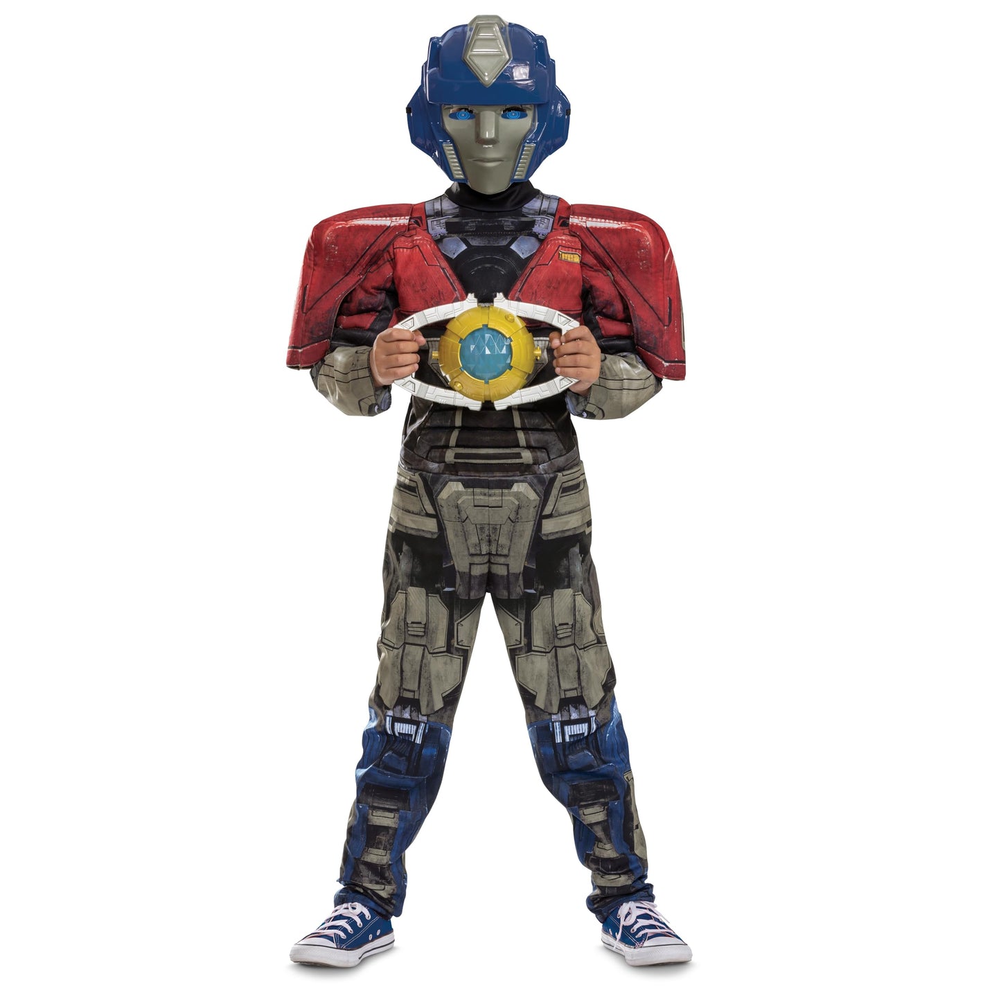 Disguise Orion Transformers One Costume, Official Transformers Animated Movie Optimus Muscle Costume For Kids, Child Size (4-6)