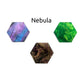 C4Labs Blank Hexagon Game Tokens - Pack Of 30 - Color Options (Nebula Lagoon, One Pack Of 30 Tokens)