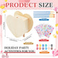 Tioncy 24 Pcs Diy Wooden Piggy Banks Unfinished Heart Shaped Wooden Piggy Coin Banks With 4 Paint Strips 4 Brushes 5 Sheets Gem