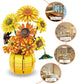 YYMayLsh Sunflowers Building Set, 1009PCS Plastic Home Decor for Adults, 5"x9"x11", Yellow/Orange, Van Gogh Prints Art