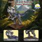 IBLOTIME Raptor Dinosaur Building Set - 870PCS, Jurassic Micro Bricks Dino Figures Model Kit with Display Base for Adults and Ki